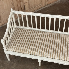 18th Century Swedish Gustavian Painted Settee ~ Neoclassical Design