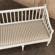 18th Century Swedish Gustavian Painted Settee ~ Neoclassical Design