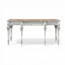 Neoclassical Italian Painted and Carved Wood Console with Marble Top ~ Louis XVI Style