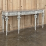 Neoclassical Italian Painted and Carved Wood Console with Marble Top ~ Louis XVI Style