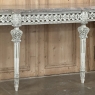 Neoclassical Italian Painted and Carved Wood Console with Marble Top ~ Louis XVI Style