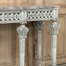 Neoclassical Italian Painted and Carved Wood Console with Marble Top ~ Louis XVI Style