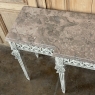 Neoclassical Italian Painted and Carved Wood Console with Marble Top ~ Louis XVI Style