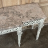 Neoclassical Italian Painted and Carved Wood Console with Marble Top ~ Louis XVI Style