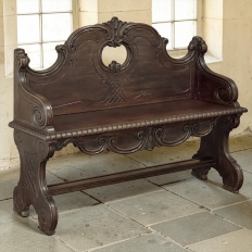 19th Century Italian Hall Bench