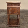 Antique French Louis XVI Rosewood Marble Top Nightstand