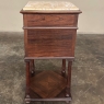 Antique French Louis XVI Rosewood Marble Top Nightstand