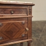Antique French Louis XVI Rosewood Marble Top Nightstand