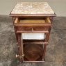 Antique French Louis XVI Rosewood Marble Top Nightstand