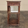 Antique French Louis XVI Rosewood Marble Top Nightstand
