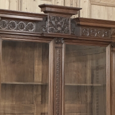 19th Century Grand French Renaissance Walnut Bookcase