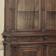 19th Century Grand French Renaissance Walnut Bookcase