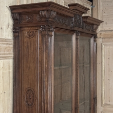 19th Century Grand French Renaissance Walnut Bookcase