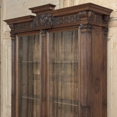 19th Century Grand French Renaissance Walnut Bookcase