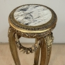 19th Century French Louis XVI Giltwood Marble Top Pedestal