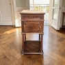 Antique French Louis XVI Rosewood Marble Top Nightstand
