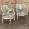 Pair of Louis XVI Painted Bergères ~ Paris
