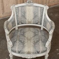 Pair of Louis XVI Painted Bergères ~ Paris