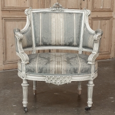 Pair of Louis XVI Painted Bergères ~ Paris