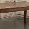 French Louis XVI Style Walnut Dining Table with Parquetry Top