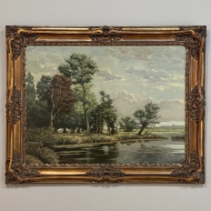 Framed Oil Painting on Canvas by George Roelandt (
