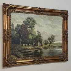 Framed Oil Painting on Canvas by George Roelandt (