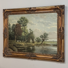 Framed Oil Painting on Canvas by George Roelandt (