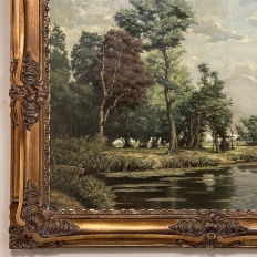 Framed Oil Painting on Canvas by George Roelandt (