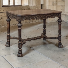 19th Century Renaissance Revival End Table ~ Library Table