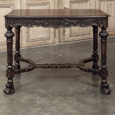 19th Century Renaissance Revival End Table ~ Library Table