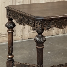 19th Century Renaissance Revival End Table ~ Library Table