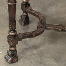 19th Century Renaissance Revival End Table ~ Library Table