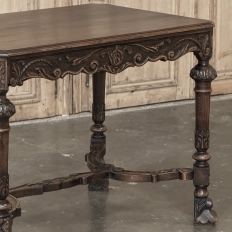 19th Century Renaissance Revival End Table ~ Library Table