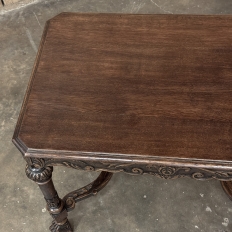 19th Century Renaissance Revival End Table ~ Library Table