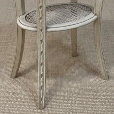 Pair Louis XVI Painted Oval End Tables