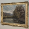 Framed Oil Painting On Canvas By Albert Dandoy (1885-1977) 'Tailfer Pond'