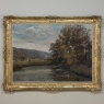 Framed Oil Painting On Canvas By Albert Dandoy (1885-1977) 'Tailfer Pond'