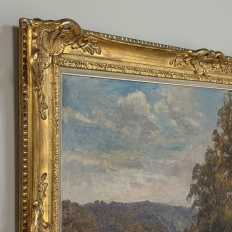 Framed Oil Painting On Canvas By Albert Dandoy (1885-1977) 'Tailfer Pond'