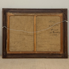 Framed Oil Painting On Canvas By Albert Dandoy (1885-1977) 'Tailfer Pond'