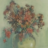 Framed Oil on Panel “Still Life with Flowers” by Guy Cambier (1923–2008), Dated 1944