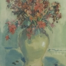 Framed Oil on Panel “Still Life with Flowers” by Guy Cambier (1923–2008), Dated 1944