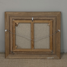 Framed Oil Painting on Canvas by F. Schloten 'Sheep in the Meadow'