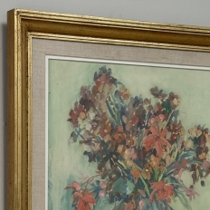 Framed Gouache on Canvas by Louis Van Cutsem (1909-1992), dated 1957
