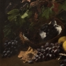 19th Century Framed Oil on Canvas by A. Wauquier in the Original Gilded Frame ~ 'Still Life with Grapes'