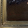 19th Century Framed Oil on Canvas by A. Wauquier in the Original Gilded Frame ~ 'Still Life with Grapes'