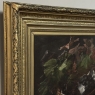 19th Century Framed Oil on Canvas by A. Wauquier in the Original Gilded Frame ~ 'Still Life with Grapes'
