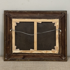 19th Century Framed Oil on Canvas by A. Wauquier in the Original Gilded Frame ~ 'Still Life with Grapes'