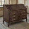 19th Century French Régence Style Carved Oak Secretary Desk