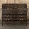 19th Century French Régence Style Carved Oak Secretary Desk