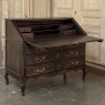 19th Century French Régence Style Carved Oak Secretary Desk
